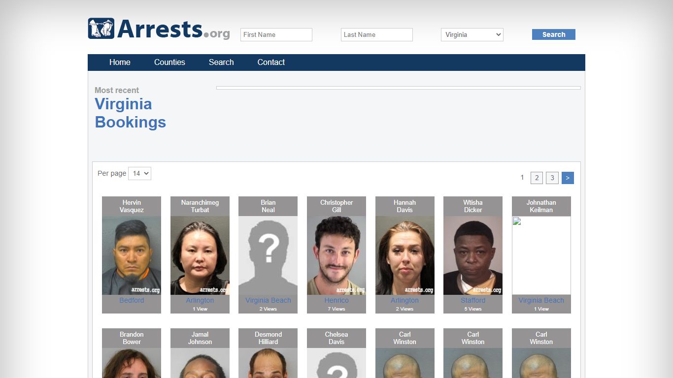 Virginia Arrests and Inmate Search